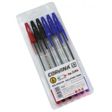 BLISTER DE 6 BOLIGRAFOS CORVINA