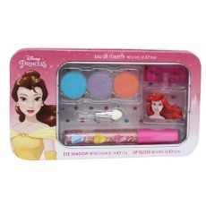 ESTUCHE METALICO MAQUILLAJE + COLONIA DISNEY PRINCESS