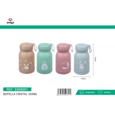 BOTELLA DE CRISTAL 350 ML COLORES SURTIDOS