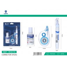 TIPEX CORRECTOR 3 PZAS LION