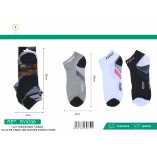 CALCETIN CORTO DEPORTE CON DISEÑO MARCODIROSSI