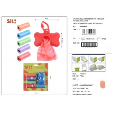 BOLSAS PARA EXCREMENTOS DE MASCOTAS CON DISPENSADOR