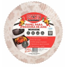 PAPEL REDONDO NAVIDAD 16 CM PARA FREIDORA DE AIRE (50 PC)
