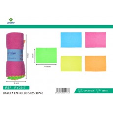 BAYETA EN ROLLO5 PIEZAS VERAFLOR