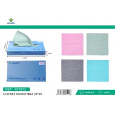 CLEENEX MICROFIBRA 20 X 20 CM